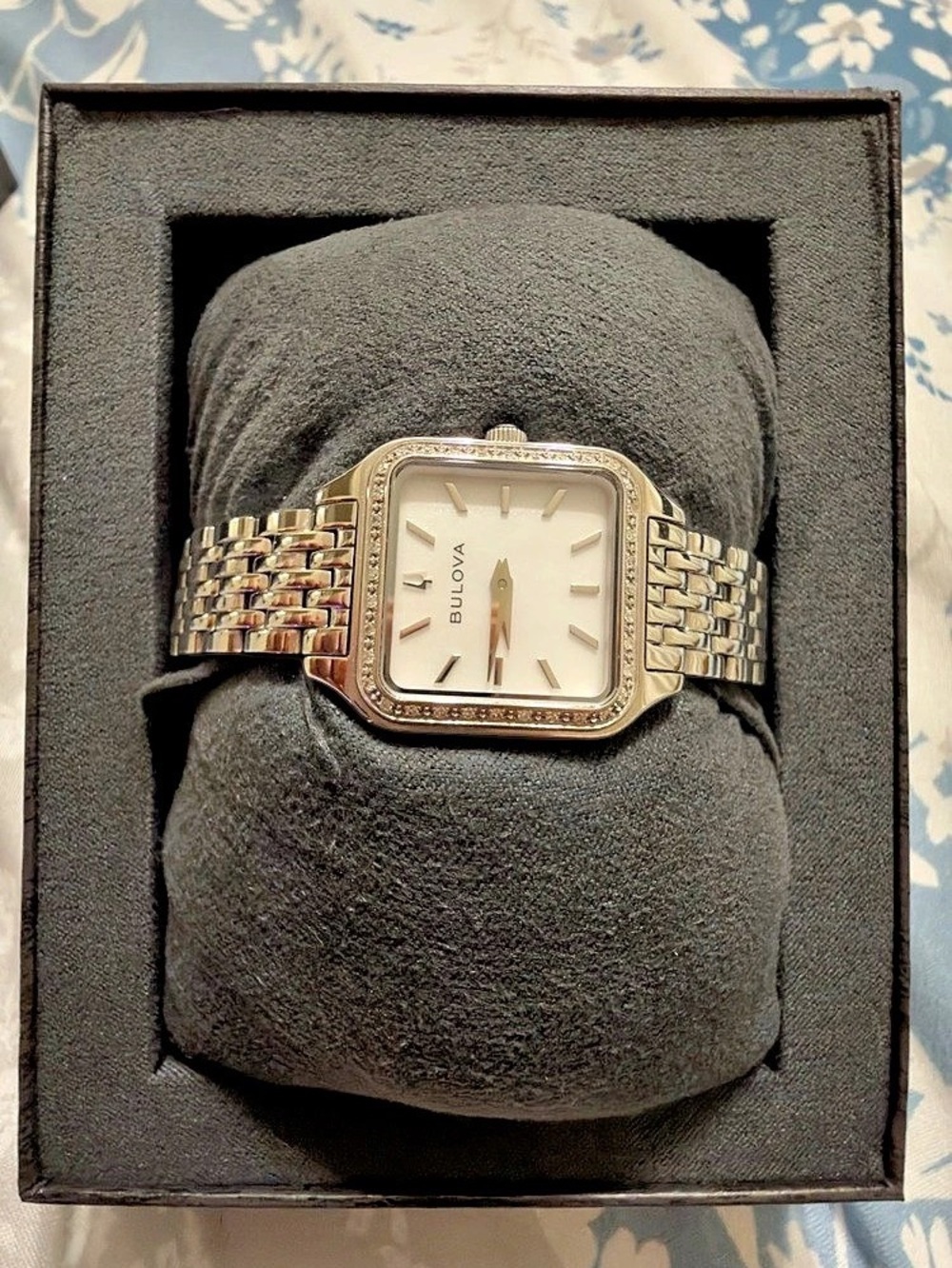 Bulova Sutton Real Diamond Mother of Pearl Dial 23MM Women's Watch 96R256 (Retai